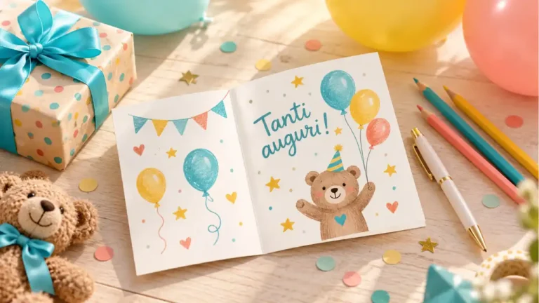 Come scrivere un biglietto di auguri per un bambino