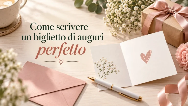 Come scrivere un biglietto di auguri perfetto