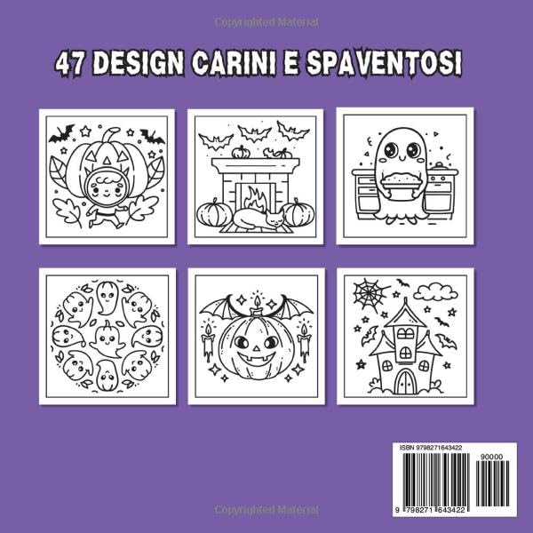 Halloween libro da colorare retro Halloween libro da colorare retro