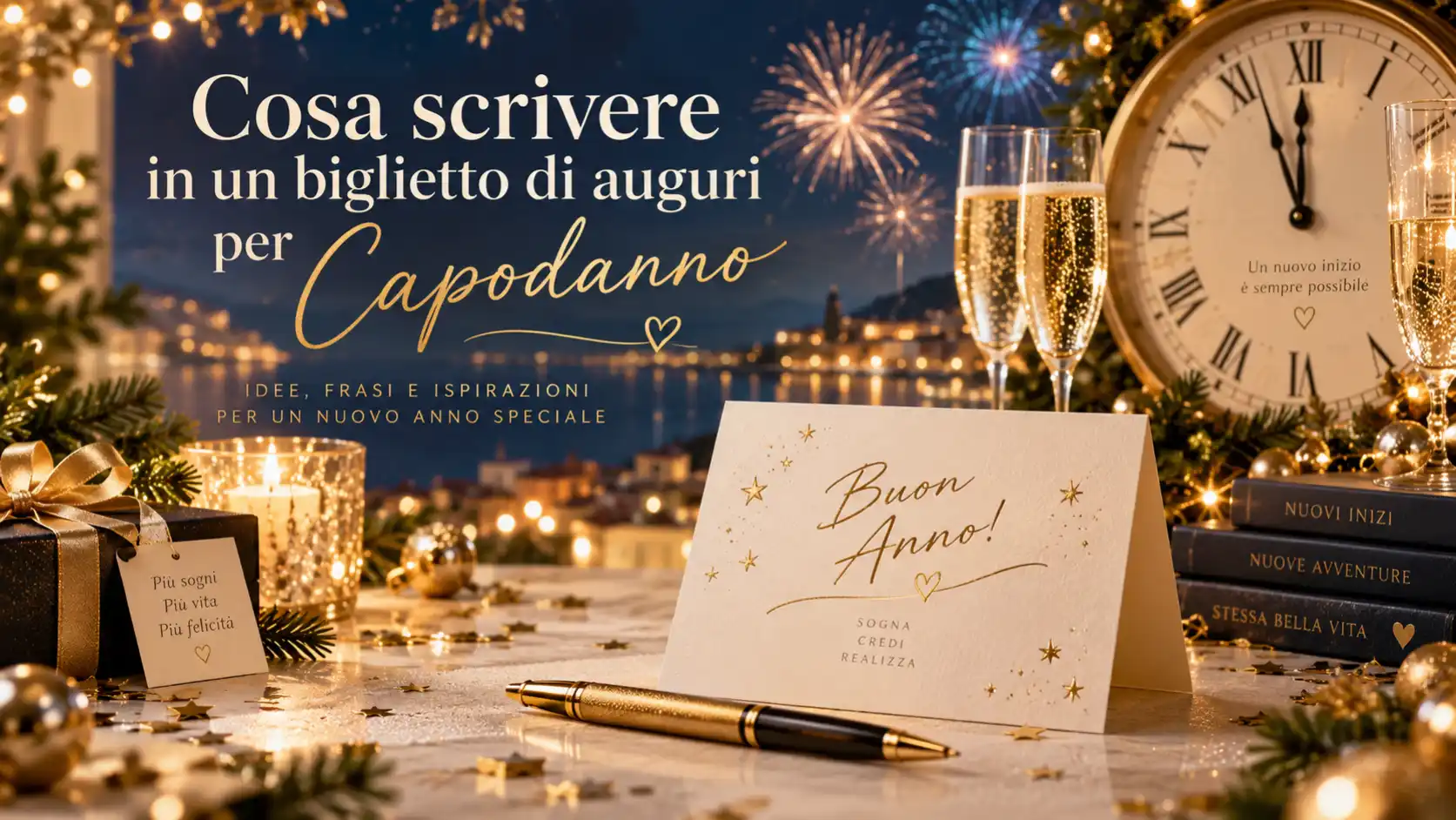 Cosa scrivere in un biglietto di auguri per Capodanno