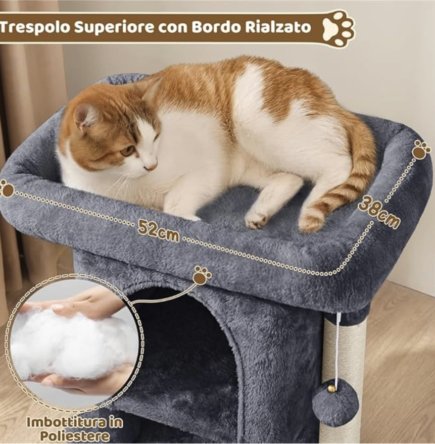 Tiragraffi compatto per gatti