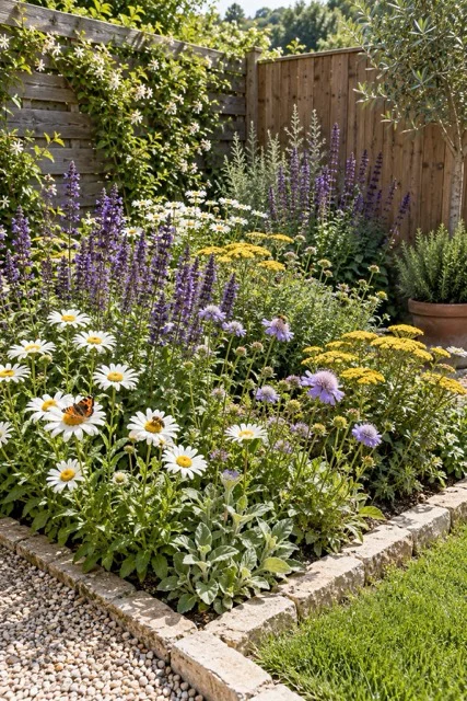 Giardino fiorito per api e farfalle